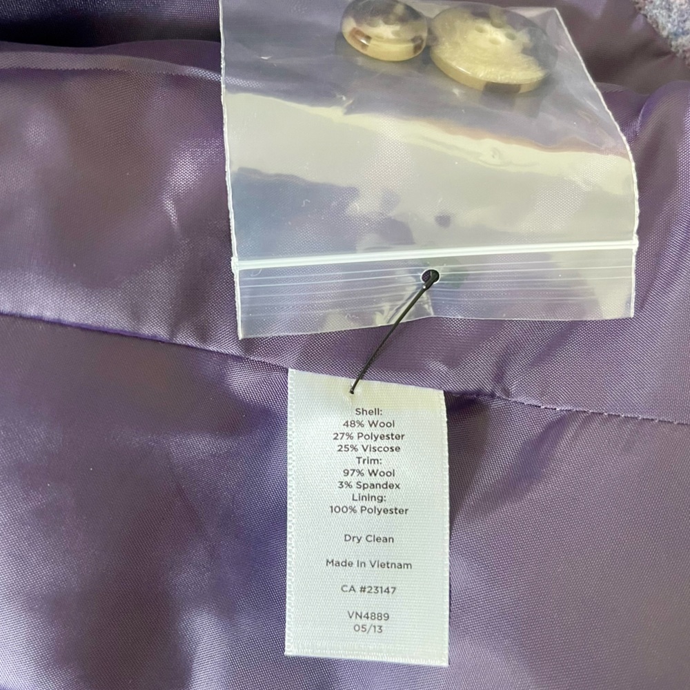 Blazer Talbots Lavender NWT - Picture 4 of 7
